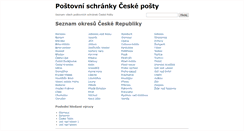 Desktop Screenshot of postovni-schranka.cz