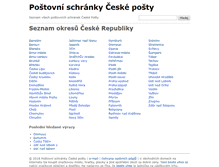 Tablet Screenshot of postovni-schranka.cz